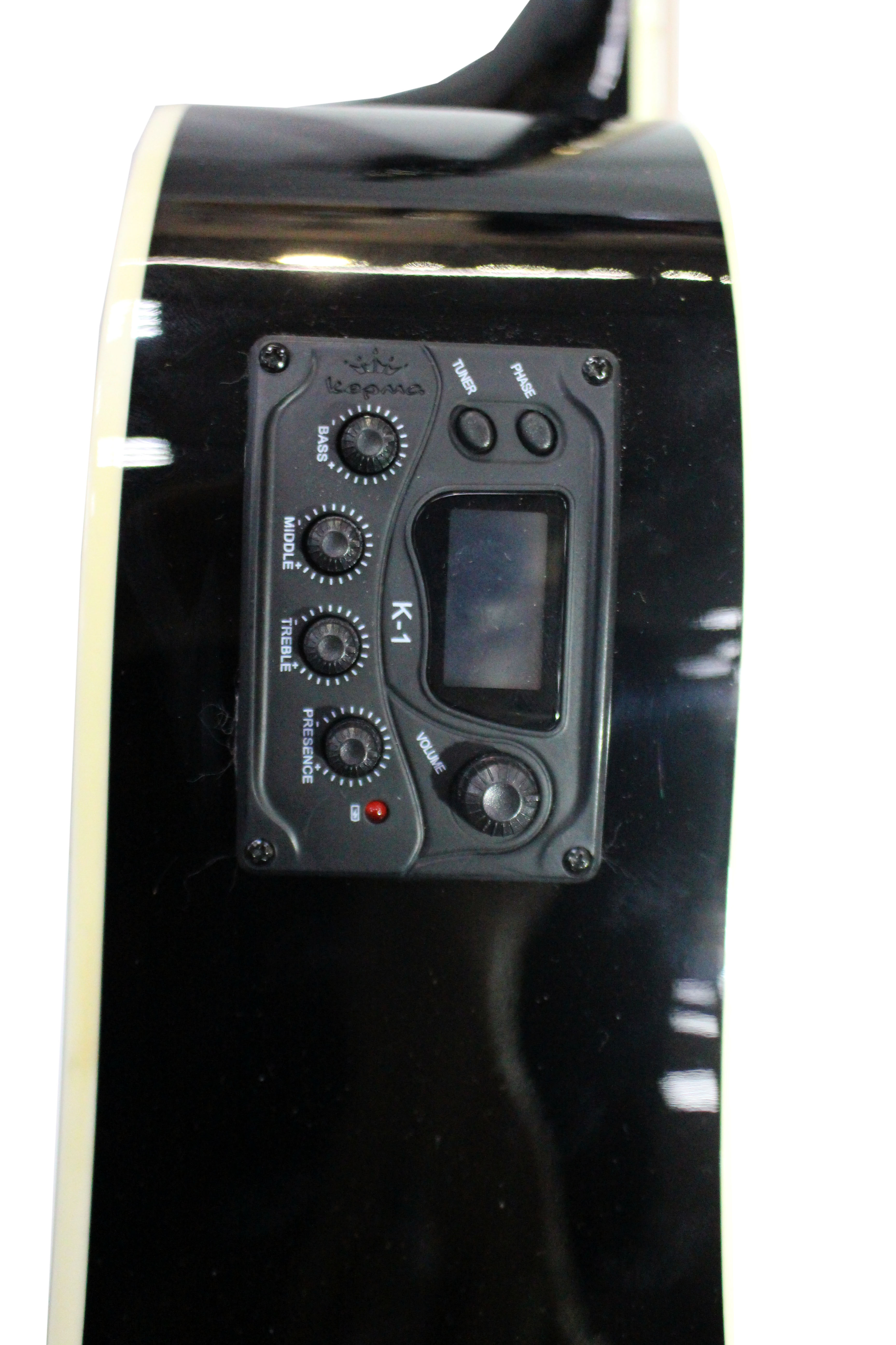 Изображение KEPMA D1CE BK Электроакустическая гитара + КАБЕЛЬ Цвет Черный