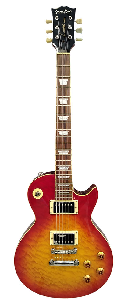 Изображение Grass Roots Les Paul Limited Model Электрогитара б/у, s/n GM05317310, HH, Flameburst, снят пикгард