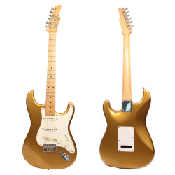 Изображение James Tyler Classic Stratocaster Электрогитара Б/У SSS, цвет: золотой, произв.: США, с/н: 1131, КЕЙС