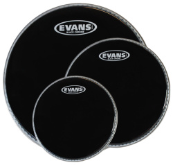 Изображение EVANS ETP-ONX2-S Набор пластиков для том-томов, 12", 13", 16", серия Onyx, двухслойные, чёрные