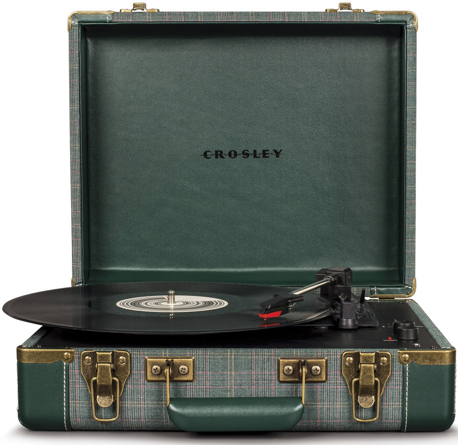 Изображение CROSLEY EXECUTIVE PORTABLE [CR6019D-PNE] Виниловый проигрыватель Pine Needle c Bluetooth