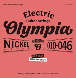 Изображение Olympia PFE1046 Performance Electric Guitar Strings 010-046 Струны для электрогитары Nickel Wound