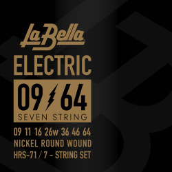 Изображение LA BELLA HRS-R Hard Rockin Steel Regular Комплект струн для электро-гитары 010-046