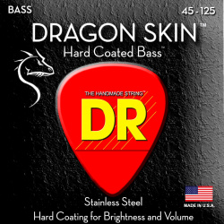 Изображение DR DSB5-45 Струны для 5-струнной бас-гитары, Калибр: 45-125, Серия: DRAGON SKIN™, Обмотка: нержаве