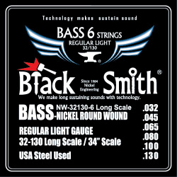Изображение BLACKSMITH NW-32130-6 Струны для бас-гитары 6-стр.