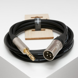 Изображение SHNOOR MC226- XMJS-3m Микрофонный симметричный кабель с разъёмами XLR папа-Jack стерео 3м