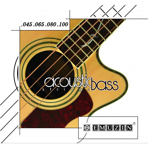 Изображение EMUZIN 4AB45-100 Струны для акустической бас-гитары, 045-100