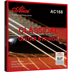 Изображение ALICE AC168-H Комплект струн для классической гитары, сильное натяжение, посеребренные