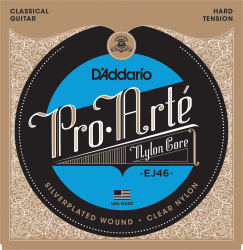 Изображение D'ADDARIO EJ46C стр. для кл. гит., Composite, Silver, Hard Tension