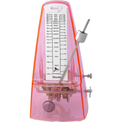 Изображение CHERUB WSM-330TPK Метроном механический, прозрачный, розовый