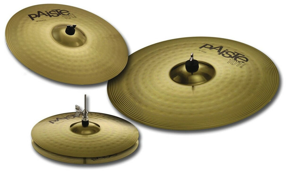 Изображение Paiste 000014USET 101 Brass Universal Set Комплект тарелок (14“ Hi-Hat, 16“ Crash, 20“ Ride)