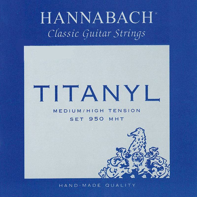 Изображение HANNABACH 950MT Струны для классической гитары, среднее натяжение, увеличенный срок службы, посеребр