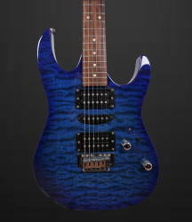 Изображение Ibanes Gio GRX70QA-TBB Superstrat Электрогитара б/у, HSH, синий