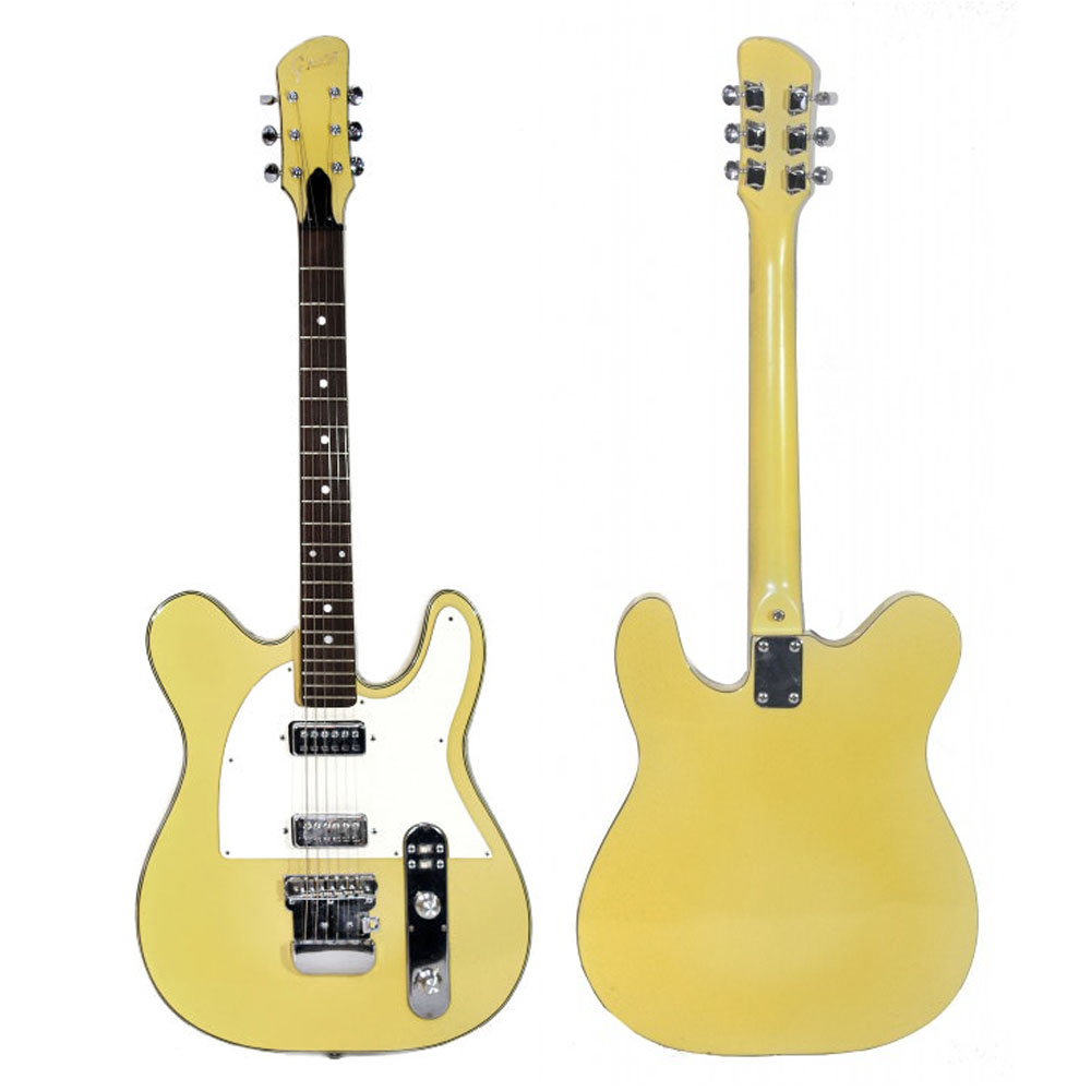 Изображение GRECO KF180 Электрогитара Б\У Telecaster (rickenbacker) Hollowbody цвет: жёлтый + КЕЙС