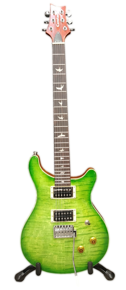 Prs Lp Style CENSTAR PRS-LP GREEN Электрогитара, форма PRS, цвет: зелёный санбёрст ...