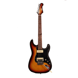 Изображение GIG The Standard Stratocaster, HS P90, sunburst, черный пикгард, кремовые датчики