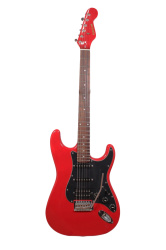 Изображение Formestar Stratocaster Электрогитара б/у, HSS, Красный, Черный пикгард