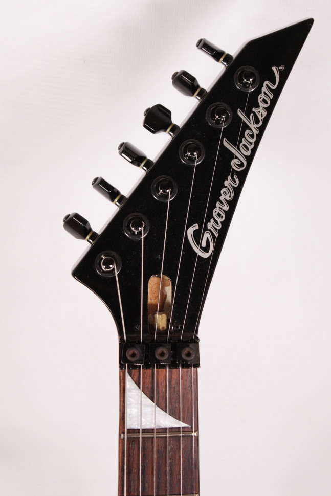Изображение Grover Jackson Superstrat, s/n 901456, HH, Черный, акульи зубы, флойд, рычаг, клееный гриф