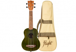 Изображение FLIGHT NUS380 JADE - укулеле, сопрано, зеленый, корпус - сапеле, чехол в комплекте
