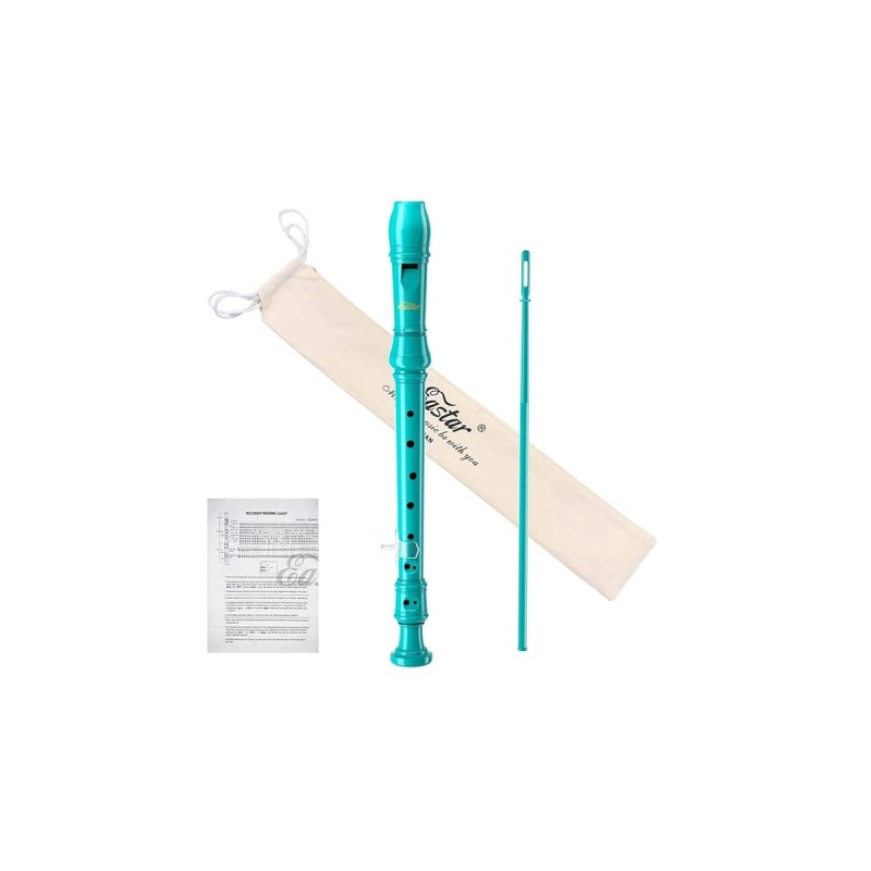 Изображение Eastar ERS21GSB Блокфлейта сопрано, германская система, бирюзовый цвет