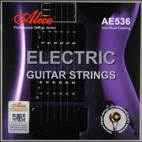 Изображение ALICE AE536-L Комплект струн для электрогитары 010-046, с антикоррозийным покрытием