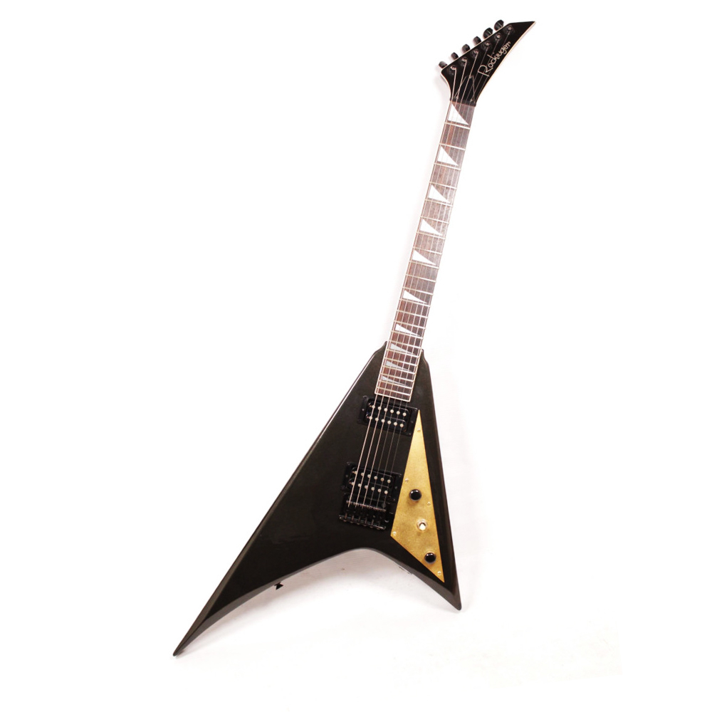 Изображение Rockiuger RR Randy Rhoads Электрогитара б/у, s/n 6013490, HH, Черный, Золотой пикгард