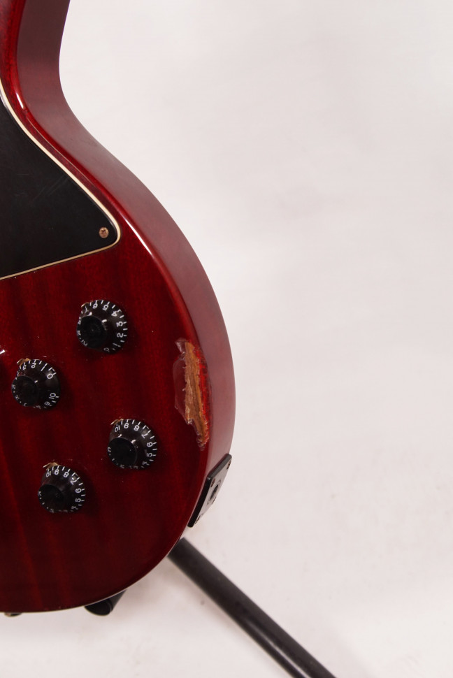 Изображение Epiphone Les Paul SPECIAL Электрогитара Б/У, s/n u06063810, P90, красный, черный пикгард