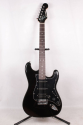 Изображение Selder Stratocaster Электрогитара б/у, HSS, Черный, Черный пикгард + Рычаг
