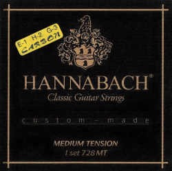 Изображение HANNABACH 728MTC CARBON Custom Made Комплект струн для классической гитары