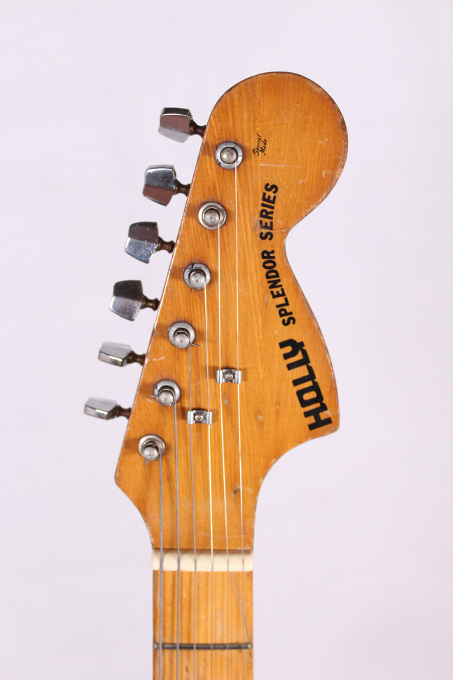 Изображение HOLLY SPLENDOR SERIES STRATOCASTER Электрогитара б/у, SSS, черный, белый пикгард 
