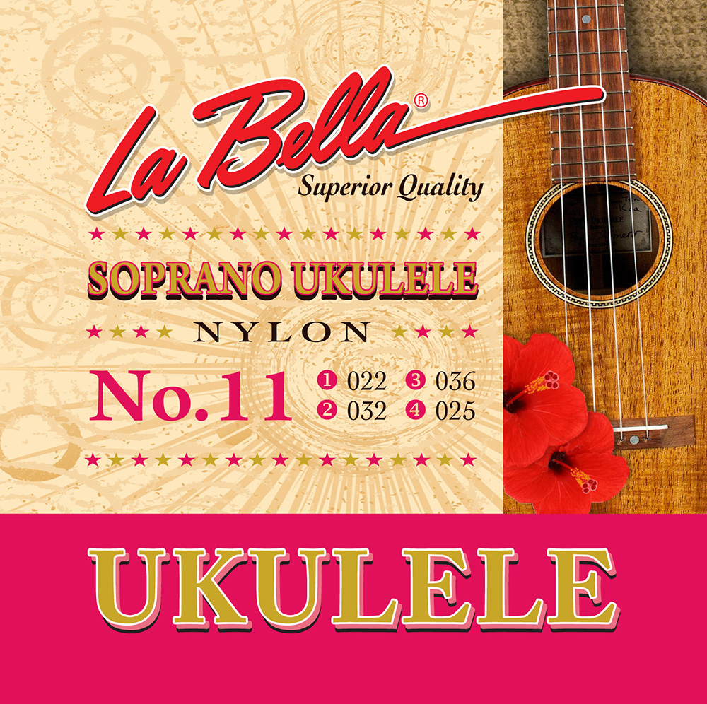 Изображение LA BELLA 11-SOPRANO Комплект струн для укулеле