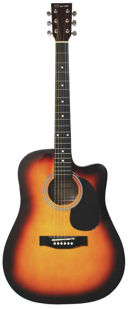 Изображение CARAYA F601-BS Акустическая гитара, с вырезом, санбёрст, 41"