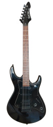 Изображение Aria Pro 2 Black Dog Электрогитара б/у, HH, Черный, Черный пикгард, Черные датчики