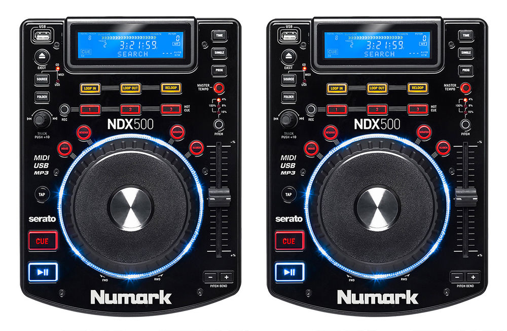 Изображение NUMARK NDX500 CD/MP3-плеер, USB-Flash, встроенная аудио карта, USB-midi, Anti-Shock, seamless loopin