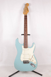 Изображение Selder Stratocaster Электрогитара б/у, SSS, Dolphin Blue, Белый пикгард + Рычаг