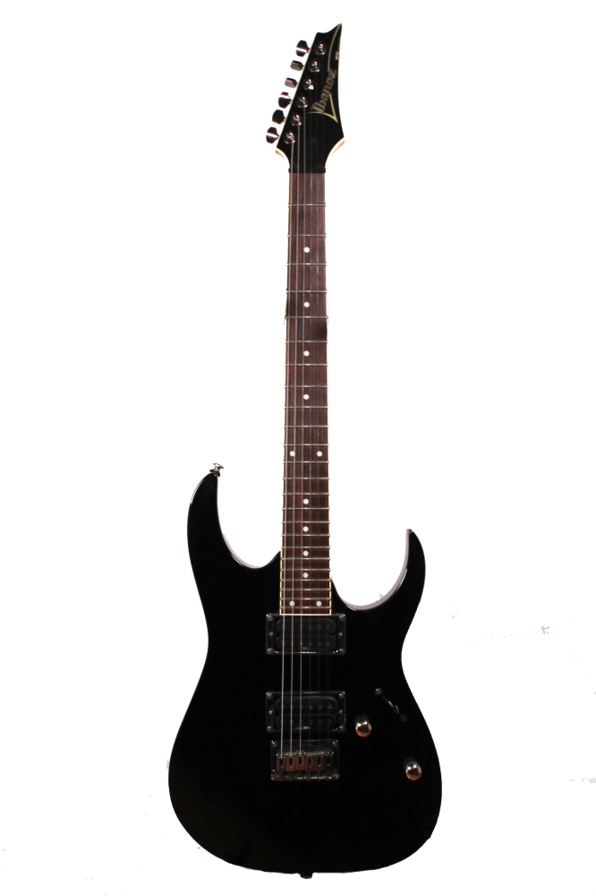 Ibanez RG321MH Superstrat Электрогитара б/у, s/n I080343261, HH, черный, фурнитура никель Изображение Ibanez RG321MH Superstrat Электрогитара б/у, s/n I080343261, HH, черный, фурнитура никель