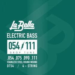 Изображение La Bella DT54 Drop Tune Комплект струн для 4-струнной бас-гитары 054-111