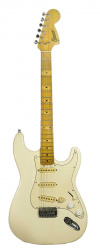 Изображение Greco Matsumoku Stratocaster Электрогитара Б/У, S-S-S, цвет: белый, Япония, большая головка грифа