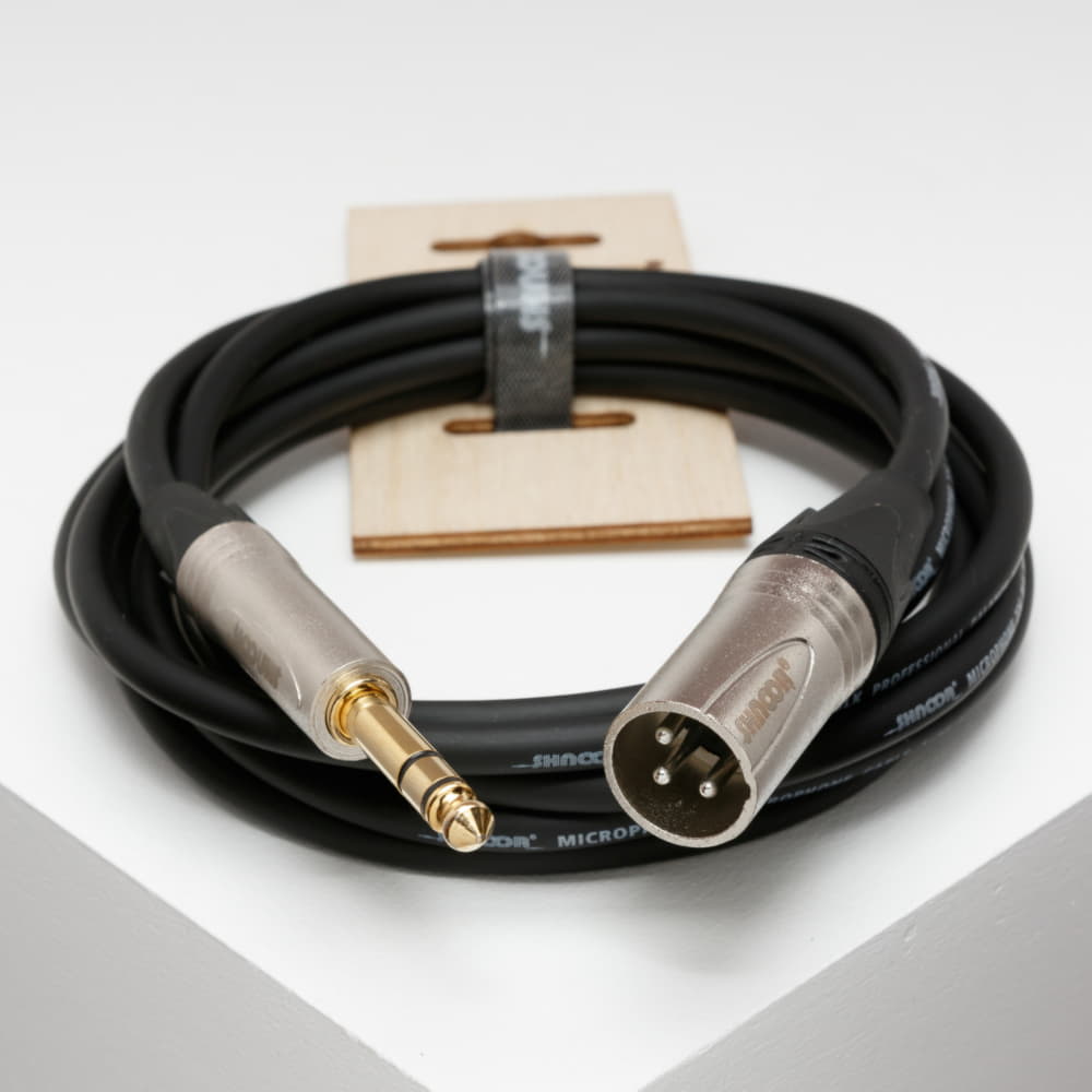 Изображение SHNOOR MC226- XMJS-3m Микрофонный симметричный кабель с разъёмами XLR папа-Jack стерео 3м