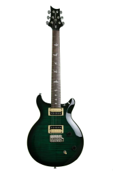 Изображение PRS SE Santana Model Электрогитара б/у, s/n N03131, HH, зеленый Sunburst, волнистый клен, полосатые 