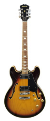 Изображение Aria TA-Classic Полуакустическая гитара б/у, s/n 10508347, HH, Brown Sunburst, фурнитура хром