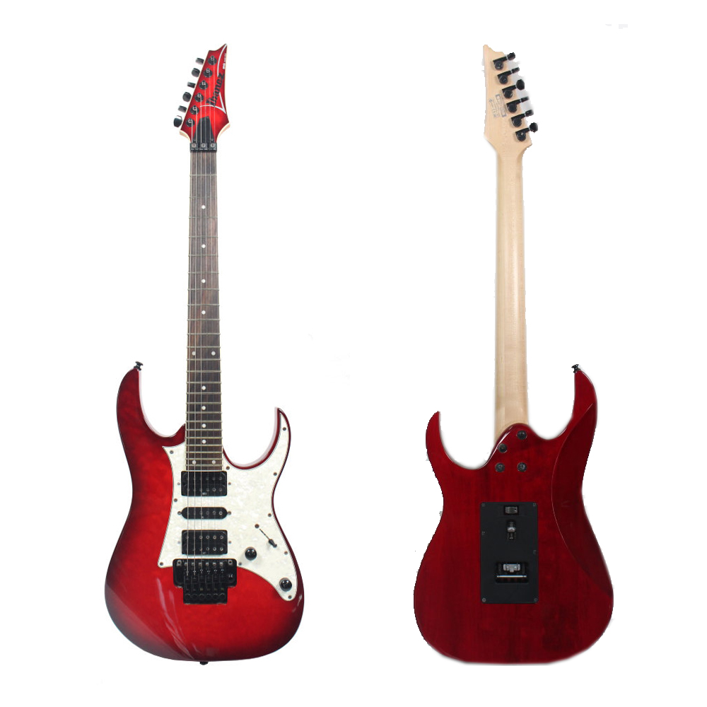 Изображение IBANEZ RG350QMZ Электрогитара (Б/У), Indonezia, Красный санберст волнистый клён