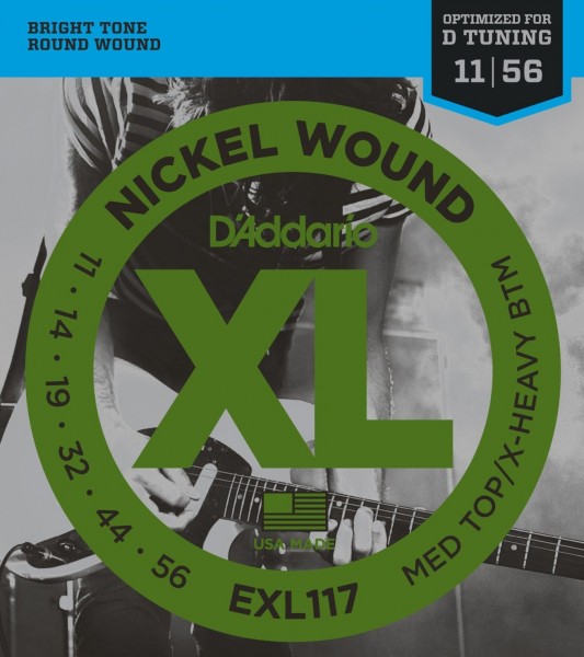 Изображение D`ADDARIO EXL117 011-056 Струны для электрогитары 