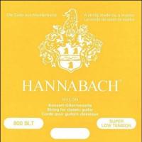 Изображение HANNABACH 800SLT Струны для классической гитары, Yellow Silver Plated, Супер слабого натяжения,