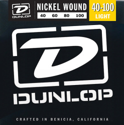 Изображение DUNLOP DBN40100 Nickel Wound  струны для бас-гитары 40-100, никель
