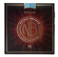 Изображение D`ADDARIO NB1253 Nickel Bronze Комплект струн для акустической гитары, Light, 12-53