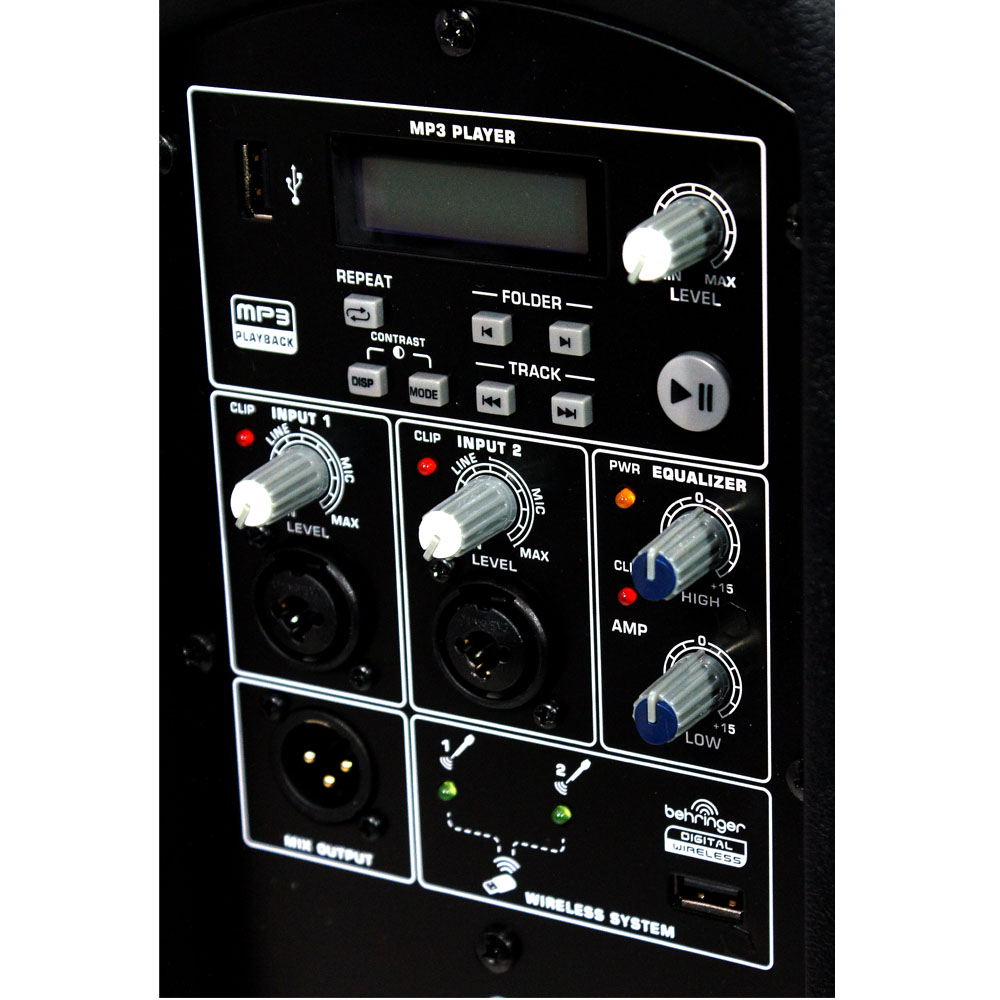 BEHRINGER B115MP3 Активная 2-х полосная акуст. система Изображение BEHRINGER B115MP3 Активная 2-х полосная акуст. система