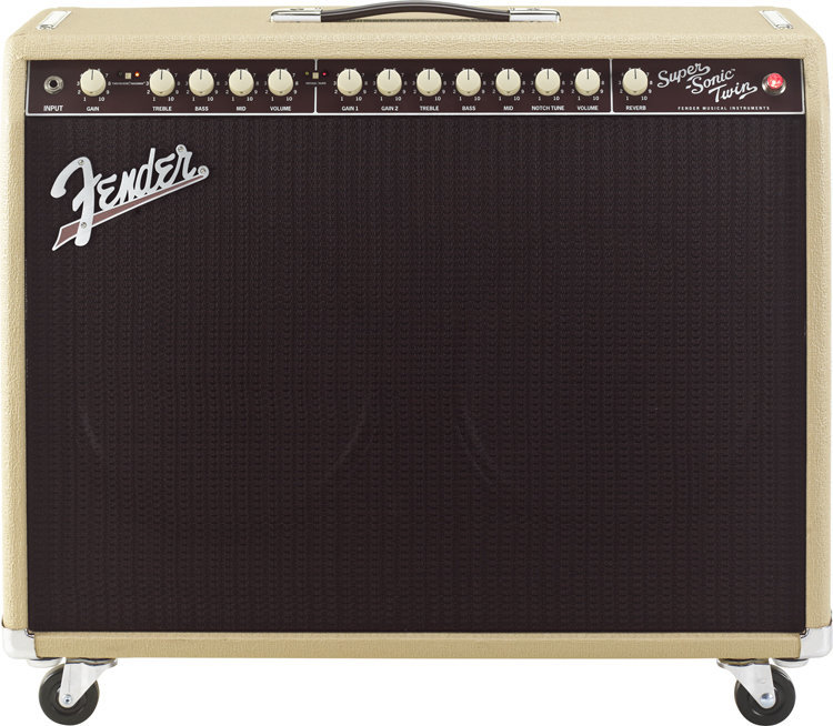 Изображение FENDER Super Sonic Twin 100w Combo Made in USA Комбоусилитель для электрогитары Б/У