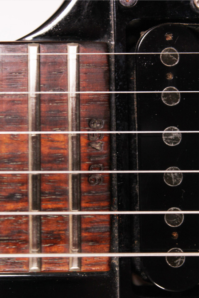 Изображение Grover Jackson Superstrat, s/n 901456, HH, Черный, акульи зубы, флойд, рычаг, клееный гриф