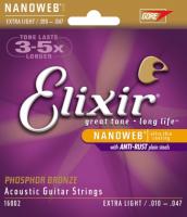Изображение ELIXIR 16002 010-047 Струны для акустической гитары  